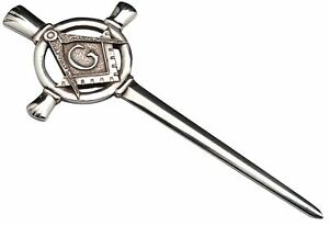 【送料無料】ジュエリー・アクセサリー キルトブリリアントメッキパラジウムフリーメーソンスクエアコンパスkilt pin placcato brillante palladium massonico quadrato amp; bussole 100 mm