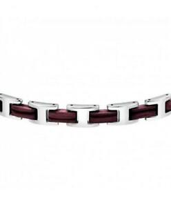 【送料無料】ジュエリー・アクセサリー セクターメンズブレスレットシルバースチールbracciale sector uomo satl02 acciaio argento