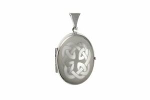 【送料無料】ジュエリー・アクセサリー シルバースターリングケルトオーバルメダリオンファミリーペンダントロケットargento sterling celtico ovale famiglia medaglione ciondolo