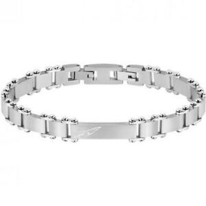 【送料無料】ジュエリー・アクセサリー セクターブレスレットマンシルバースチールbracciale sector uomo salv17 acciaio argento