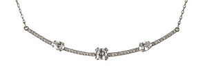 【送料無料】ジュエリー・アクセサリー スワロフスキーシルバーネックレスクリスタルコリアーswarovski collana argento 5272361 kt cristalli collier sottili 38 cm