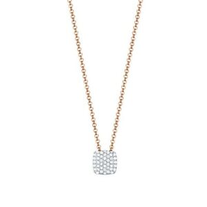 【送料無料】ジュエリー・アクセサリー エスプリチェーンコリエルアルジェントロゼジルコーニスクエアesprit donna catena collier argento rose zirconi glam square esnl 93126c420