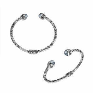 【送料無料】ジュエリー・アクセサリー スターリングシルバーブレスレットウィズグレーメイドパールbracciale in argento sterling con grigio fatto perle ab1054peg