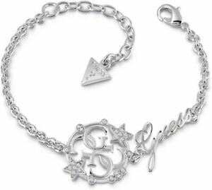 【送料無料】ジュエリー・アクセサリー スワロフスキーホワイトクリスタルオリジナルスチールブレスレットbracciale guess in acciaio con cristalli bianchi swarovski original regalo donna