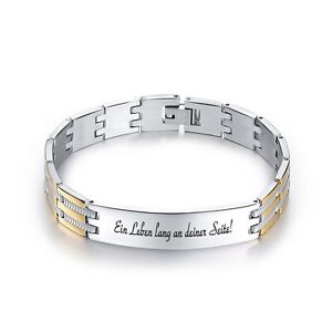 【送料無料】ジュエリー・アクセサリー スラブステンレススチールブレスレットbracciale in acciaio inox con incisionedesiderio incisione su lastra incisione