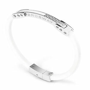 【送料無料】ジュエリー・アクセサリー ブレスレットブロスウェイスチールカウチュコレスアレスアートbracciale uomo brosway in acciaio 316l con caucciu collez ares art ae03
