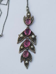 【貨物輸送無料】宝飾品・佩び物 アンシエンジョリペンデンティフアルティキュレサシェーヌancien joli pendentif articule et sa chaine