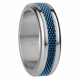 【送料無料】ジュエリー・アクセサリー ベリングコンバインドリングミラネーゼbering combinata anello milanaise iceblu ij16118