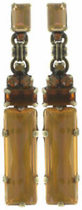 【送料無料】ジュエリー・アクセサリー コンプロットアステカブラウンイエローボタンイヤリングkonplottorecchini a bottone aztec marronegiallo 5450543351537