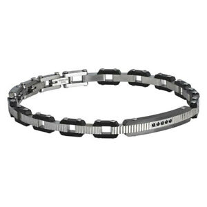 【送料無料】ジュエリー・アクセサリー ボッカダモマンブレスレットメンズチェーンリンクboccadamo man bracciale uomo maglie a catena abr363b