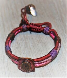 【貨物輸送無料】宝飾品・佩び物 ブレスレットアンコトンクイヴルエレジンサテライトbracelet en coton cuivre et resine satellite