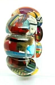 【貨物輸送無料】宝飾品・佩び物 レジンブレスレットサインソブラルresin bracelet signed sobral
