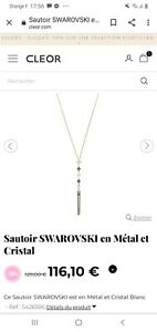 【貨物輸送無料】宝飾品・佩び物 ソティールスワロフスキーエンクリスタルエクリスタルsautoir swarovski en metal et cristal