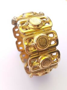 【貨物輸送無料】宝飾品・佩び物 ジョリーブレスレットヴィンテージプラケjolie bracelet vintage plaque or av35