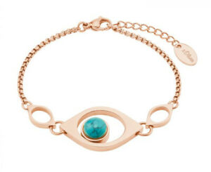 【送料無料】ジュエリー・アクセサリー オリバーローズステンレススチールブレスレットターコイズs oliver 2024265 donna rose bracciale in acciaio inox con turchese nuovo