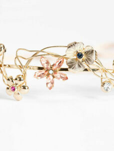 【貨物輸送無料】宝飾品・佩び物 トレソフィーコロンシナゴールドアートクララtresophie coroncina con fiori intrecciati col oro art clara