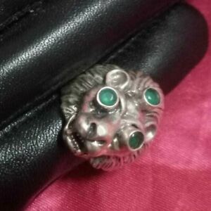 【貨物輸送無料】宝飾品・佩び物 シルバーリングライオンanello argento 925 testa di leone