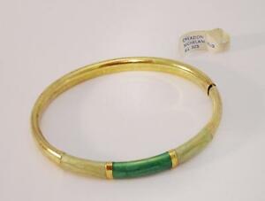 【貨物輸送無料】宝飾品・佩び物 リジッドシルバーブレスレットラッカーイエローグリーンbracciale rigido argento 925 dorato e lacca a fuoco gialloverde oma19