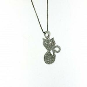 【貨物輸送無料】宝飾品・佩び物 シャンデリヤciondolo gatto inserito allinterno dellinfinito vero argento 925 introvabile
