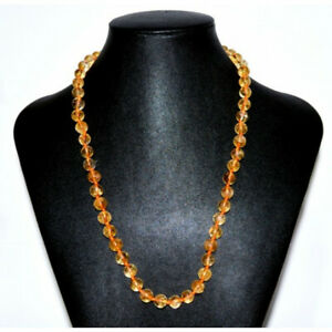 【貨物輸送無料】宝飾品・佩び物 コリアーシトリンcollier citrine 8粍
