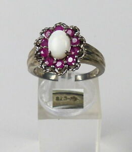 【送料無料】ジュエリー・アクセサリー オパールアメチステシルバーリングoanello di 925er argento con opale e amethyste, tgl 60  o 19,1 mm da5135