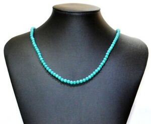 【貨物輸送無料】宝飾品・佩び物 ターコイズコリアーcollier turquoise extra 4粍