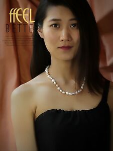 【貨物輸送無料】宝飾品・佩び物 ネックレスミロングパールバロックシルバーcollana mi lungo perle coltivazione rosa bianco barocco 46~52糎 argento 925