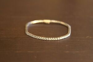 【貨物輸送無料】宝飾品・佩び物 テニスブレスレットジルコンbracciale tennis 19糎 インチ argento 925 zirconi