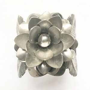 【送料無料】ジュエリー・アクセサリー シルバーブレスレットカフブレスレットヴィンテージフラワーmassive vintage filigrana fiore in argento braccialetto polsino braccialetto