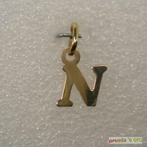 【貨物輸送無料】宝飾品・佩び物 イエローゴールドペンダントブロックiniziale ciondolo oro giallo 18 kt stampatello 10841n