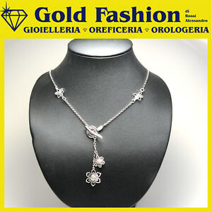 【貨物輸送無料】宝飾品・佩び物 シルバーネックレスペンダントタラcollana インチ argento tit 925  pendente fiore  cod arg30049