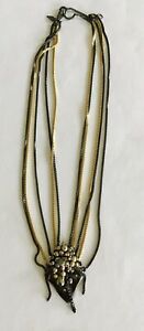 【貨物輸送無料】宝飾品・佩び物 アレクシスビターマルチチェーンネックレスauthentic alexis bittar multi catena collana firmato