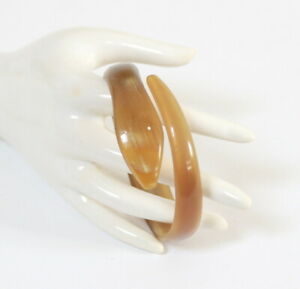 【貨物輸送無料】宝飾品・佩び物 ブレスレットアンコーヌアンシアンアールヌーヴォーbracelet serpent en corne sculptee ancien art nouveau
