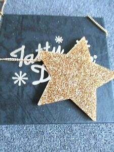 【貨物輸送無料】宝飾品・佩び物 ビッグタッティデバインゴールドグリッタースターネックレスgrande tatty devine gold glitter stella collana