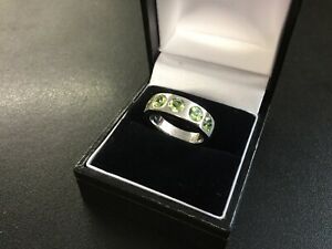 【貨物輸送無料】宝飾品・佩び物 ペリドットリングサイズdonna e argento 5 peridot anello, misura k12