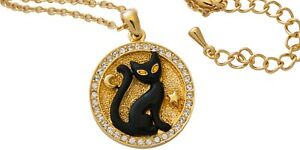 【貨物輸送無料】宝飾品・佩び物 メッキゴールドメダリオンネックレスノーマンgatto placcato oro medaglione collana ari d norman