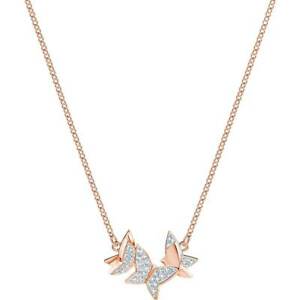 【貨物輸送無料】宝飾品・佩び物 スワロフスキーコリアーリリアプティブランプラケローズswarovski collier lilia, petit, blanc, plaque or rose