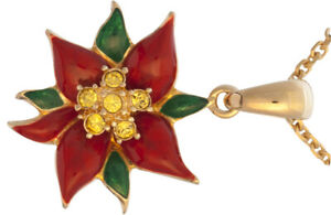 【送料無料】ジュエリー・アクセサリー ノーマンチェーンゴールドメッキクリスマススターペンダントplaccato oro pendente stella di natale su catena ari d norman
