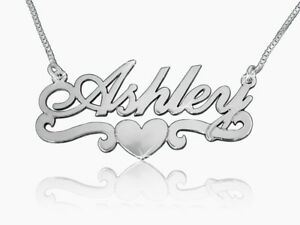【貨物輸送無料】宝飾品・佩び物 シルバーネームネックレスクリスマスネックレスcollana con nome インチ argento, ordinare qualsiasi nome collana con il tuo nome sopra natale