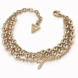 【貨物輸送無料】宝飾品・佩び物 腕輪色合いゴールドguess ubb85089 bracciale colore oro nuovo
