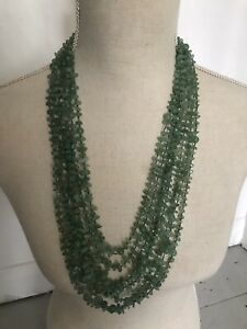 【貨物輸送無料】宝飾品・佩び物 ジェイドマルチストランドネックレスsplendida giada collana multi strand