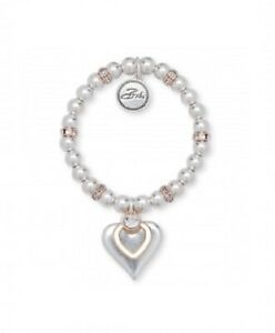 【送料無料】ジュエリー・アクセサリー ビジューシルバーローズゴールドクリスタルアイコンビーズボールブレスレットbibi bijoux in argento e oro rosa con perline icona cristallo e bracciale a sfere