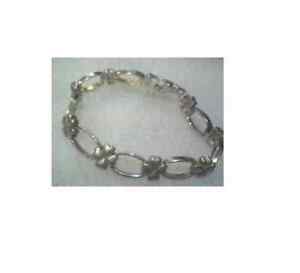 【貨物輸送無料】宝飾品・佩び物 シルバースターリングオーバルクアドリフォリオブレスレット￡argento sterling ovale amp; 4 quadrifoglio bracciale 120799 ￡ 70