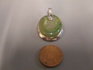 【貨物輸送無料】宝飾品・佩び物 テストグリーンペンダントスタンプtestato インチ argento e timbrata 925 tinto verde druzy ciondolo