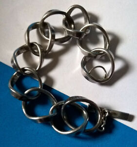 【貨物輸送無料】宝飾品・佩び物 ブレスレットチェインヴィンテージアージェントbracelet chaine vintage en argent 800