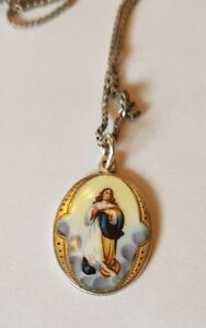 【貨物輸送無料】宝飾品・佩び物 シルバーエナメルペンダントシルバーネックレスciondolo argento 800er smaltato con collana argento