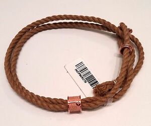 【貨物輸送無料】宝飾品・佩び物 ブレスレットコードタバコtuum bracciale cordoncino tabacco argento dorato rosa rondella padre nostro