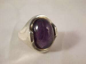 【貨物輸送無料】宝飾品・佩び物 モダニズムデザインリングシルバーアメジストfs modernista design anello 835 argento ametista 60er70er
