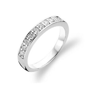 【貨物輸送無料】宝飾品・佩び物 スターリングスリムシルバーハーフエタニティリングti sento argento sterling slim meta eternity anello