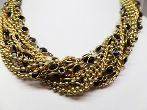 【貨物輸送無料】宝飾品・佩び物 スレッドベゼルセットクリスタルネックレスsplendido vari fili nero lunetta set collana cristallo 地方検事 sugar ny